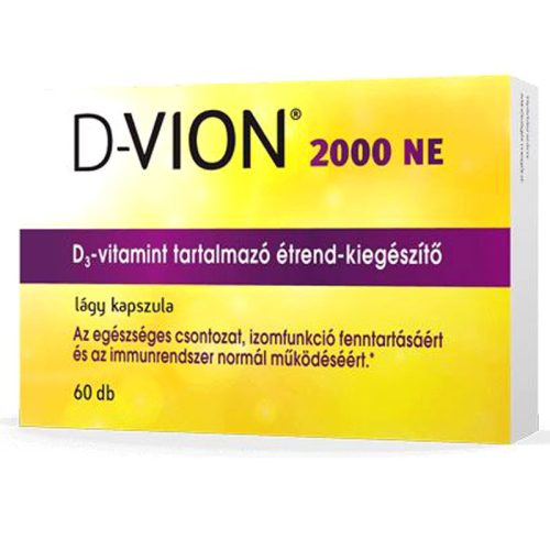 D-Vion 2000 NE lágy kapszula, D-vitaminnal