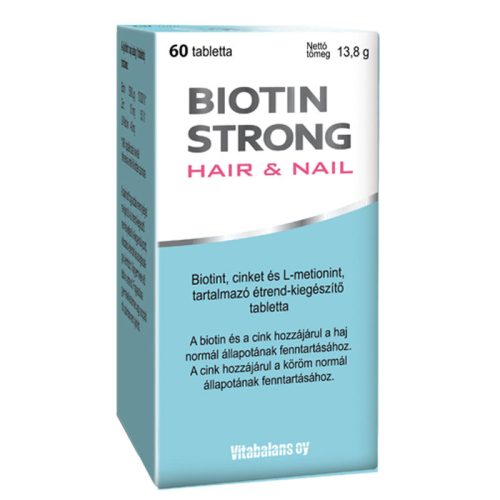 Biotin Strong Hair and Nail, 60x étrend kiegészítő