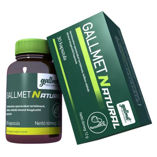 GALLMET-Natural étrend kiegészítő kapszula, 30x